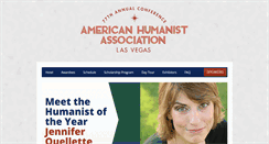Desktop Screenshot of conference.americanhumanist.org