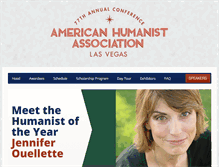 Tablet Screenshot of conference.americanhumanist.org